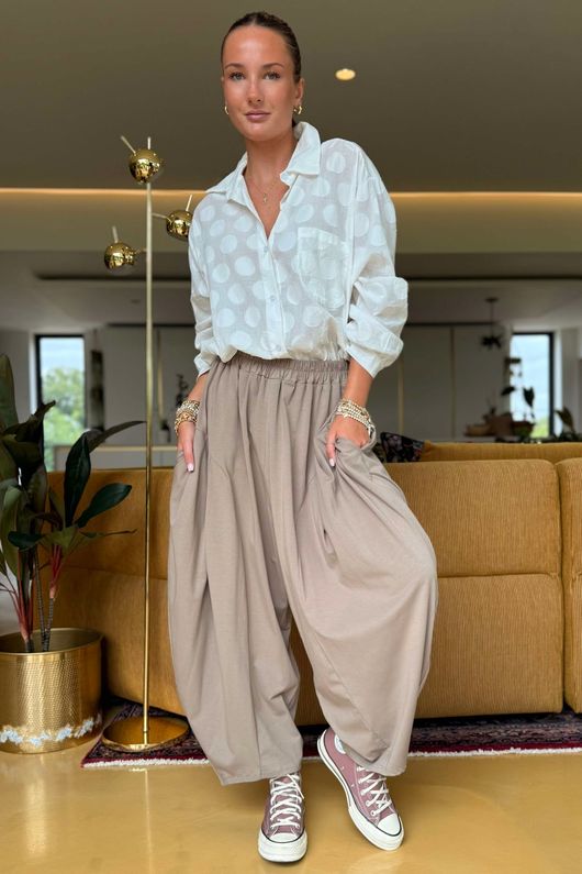 The Edit Sia Pant Mocha